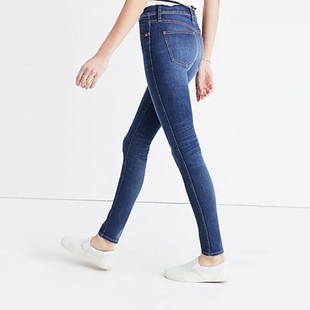 Madewell Dark Wash 9” High Rise Skinny Jean